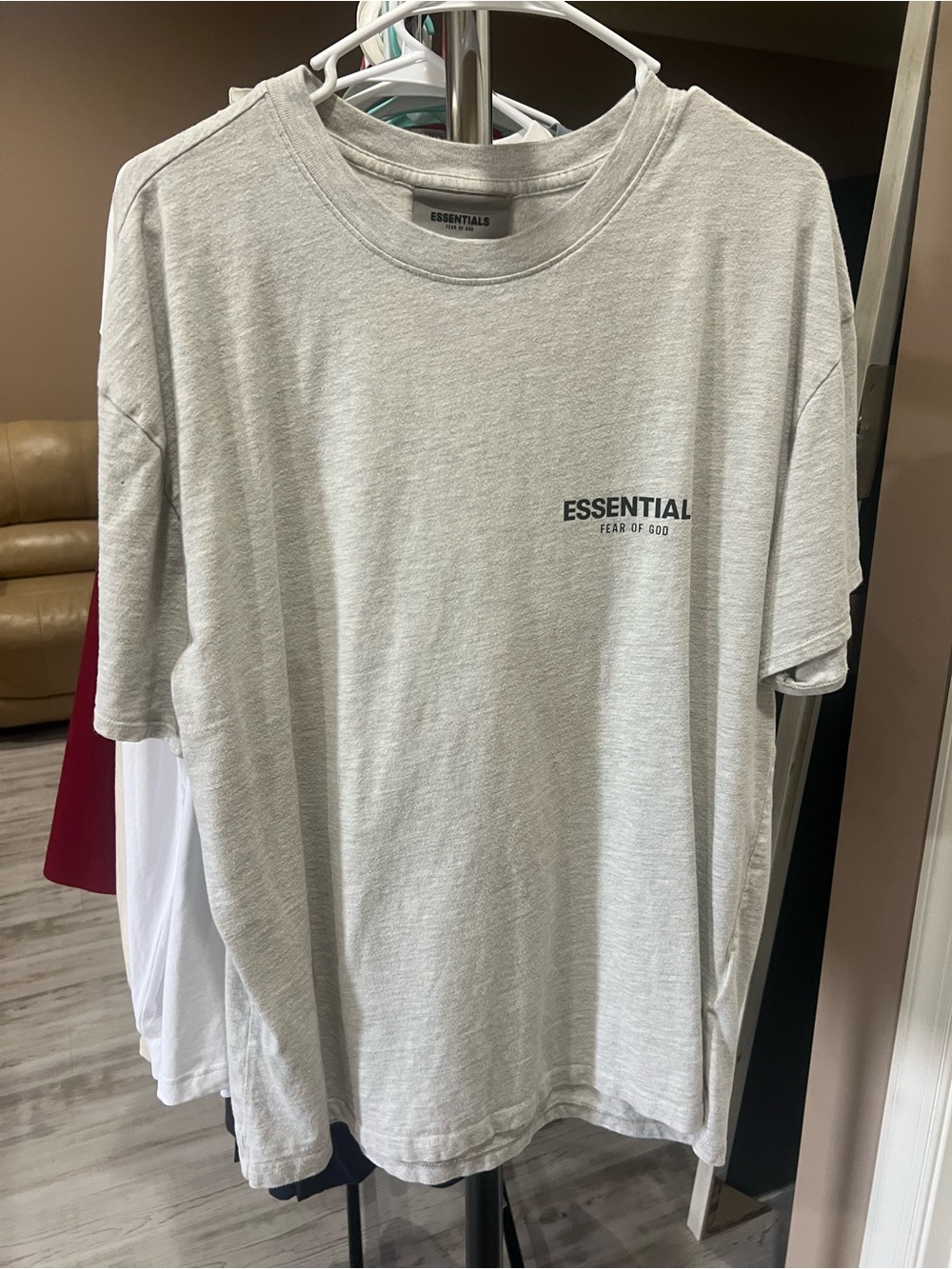 Fear of God Essentials Light Gray Tee